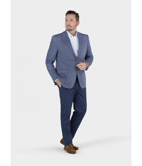 BEIGE LINEN BLAZER | JOHN TWEED TAILORED