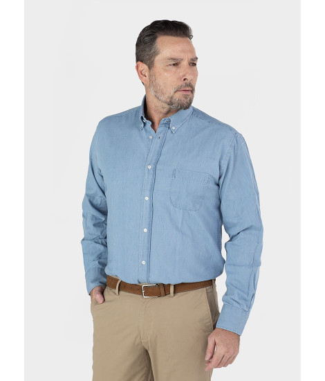 Camisa Algodão Denim | JOHN TWEED TAILORED