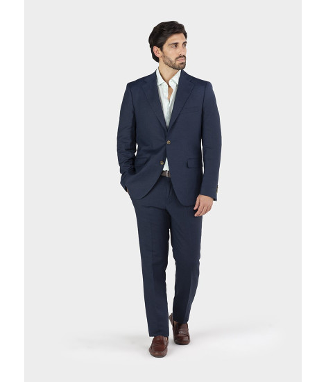 BLUE LINEN BLAZER | JOHN TWEED TAILORED 2